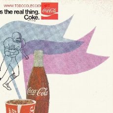 Coleccionismo de Coca-Cola y Pepsi: POSTER COCA-COLA. ORIGINAL USA AÑOS 50. COKE
